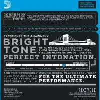 Набор струн для 6-струнной электрогитары D`ADDARIO EJ21 XL Nickel Wound