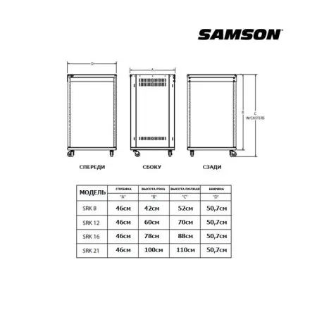 Стойка рэковая SAMSON SRK16
