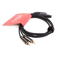 FORCE FLC-17/2TW Шнур аудио 2x RCA (male) <=> 2x XLR (female), 2 метра