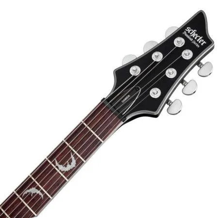 SCHECTER DAMIEN PLATINUM-6 SBK Электрогитара, 6 струн, HH, матовая чёрная