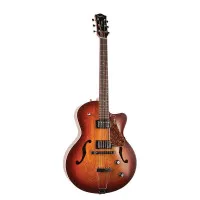 Godin 5th Avenue CW Kingpin II HB Cognac Burst Электрогитара полуакустическая, 6 струн, HH, санбёрст