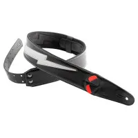 RightOn Straps Mojo Bolt II Silver Glitter Ремень для гитары, текстиль/синтетика
