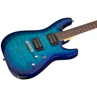 SCHECTER C-6 PLUS OBB Электрогитара, Stratocaster, цвет синий берст