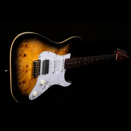JET JS-450 QTBR Электрогитара, Stratocaster, цвет коричневый прозрачный