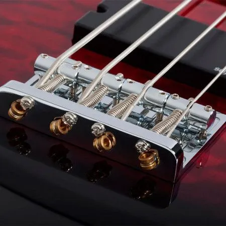 SCHECTER C-4 PLUS STCHB Бас-гитара, 4 струны, 24 лада, цвет вишневый берст