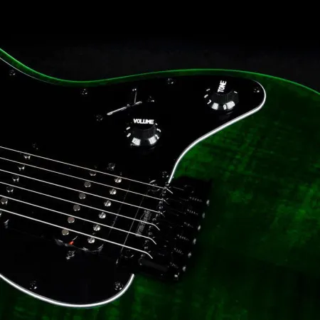JET JS-450 TGR R Электрогитара, Stratocaster, цвет зеленый прозрачный