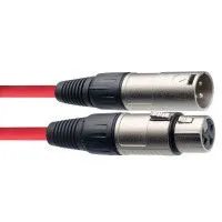 STAGG SMC3 CRD Шнур микрофонный XLR (female) <=> XLR (male), красный