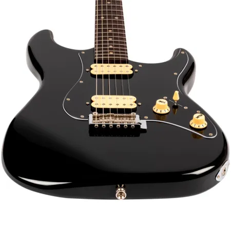 JET JS-400 BKR H Электрогитара, Stratocaster, HH Ceramic, цвет черный