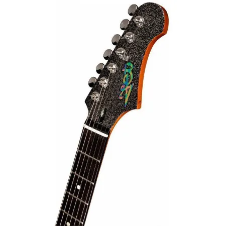 JET JS-500 BLS Электрогитара, Stratocaster, 24 лада, HH Alnico, черный с блестками