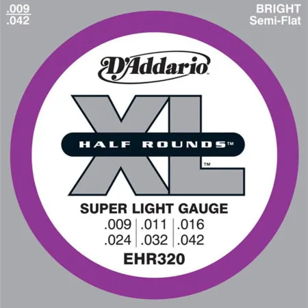 Набор струн для 6-струнной электрогитары D`ADDARIO EHR320