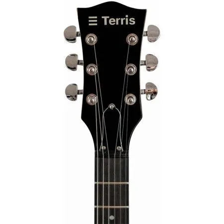 TERRIS TLP-045 BK Электрогитара, Les Paul, HH, 6 струн, цвет черный
