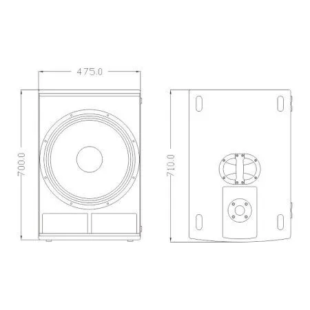 FDB Audio K118BAS Сабвуфер активный, 35Гц-300Гц, 600Вт (RMS) на сабвуфер, 800Вт/ 8 Ом для внешней АС