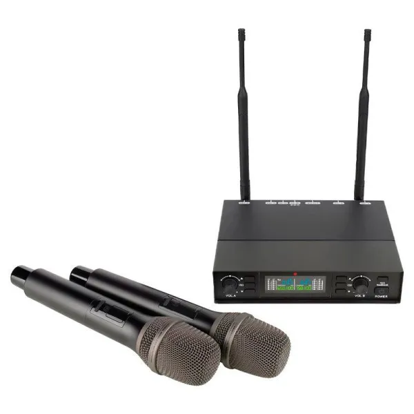 AXELVOX DX800FK Радиосистема, 2 ручных микрофона, UHF 650-758 MHz