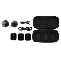 DK MP-9 Радиосистема, 2 петличных микрофона-передатчика + накамерный приемник, 2.4 ГГц