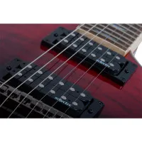 SCHECTER OMEN EXTREME-6 BLOODBURST Электрогитара, 6 струн, 24 лада, цвет черно-красный фэйдберст