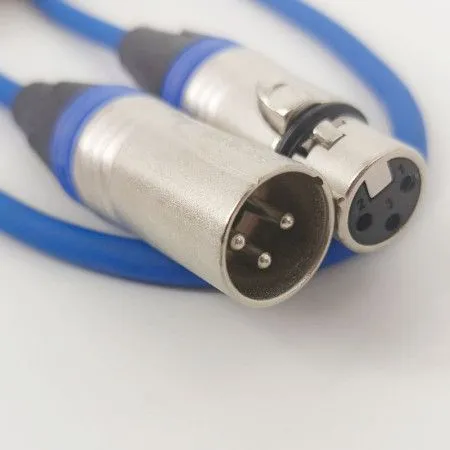True magic TLC 3M/BL Шнур микрофонный XLR (F) ⇔ XLR (M), 3 метра, синий