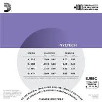 D'Addario EJ88C Набор струн для укулеле концерт, размер 24-31-37-26