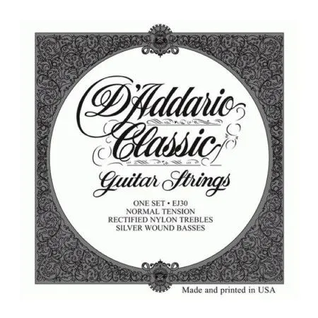 Набор струн для 6-струнной классической гитары D`ADDARIO EJ30