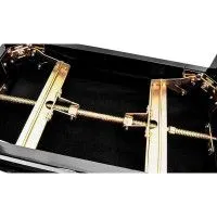 Rin HY-PJ018B-GLOSS-BLACK Банкетка, черный/черный, вельвет