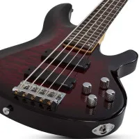 SCHECTER C-5 PLUS STCB Бас-гитара, 5 струн, 24 лада, цвет See Thru Cherry Burst 