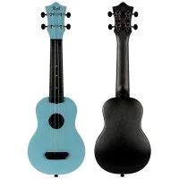 Flight ULTRA S-35 Ether Укулеле сопрано, поликарбонат, цвет серо-голубой, рюкзак в комплекте