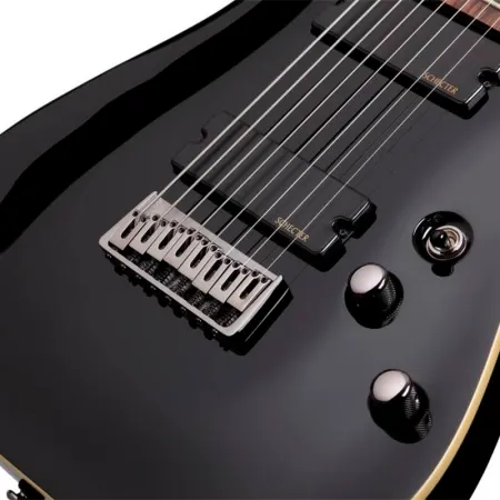 SCHECTER OMEN-8 BLK Электрогитара, 8 струн, 24 лада, цвет черный