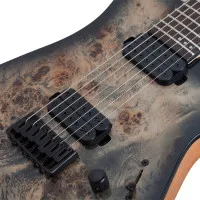 SCHECTER C-7 PRO CB Электрогитара, 7 струн, HH, цвет Charcoal Burst