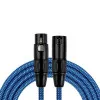 Kirlin MWC-270 3M BLA Шнур микрофонный XLR (female) ⇔ XLR (male), 3 метра, черный/синий