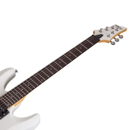 SCHECTER C-6 DELUXE SWHT Электрогитара, Stratocaster, цвет матовый белый
