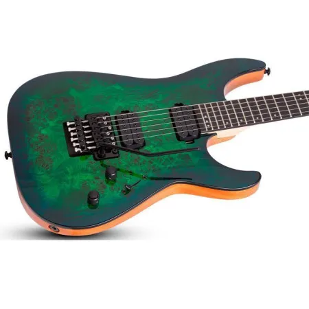 SCHECTER C-6 FR PRO AQB Электрогитара, Stratocaster, цвет Aqua Burst