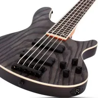 SCHECTER C-5 STANDARD CS Бас-гитара, 5 струн, 24 лада, цвет Charcoal Satin 