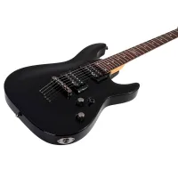 SCHECTER SGR C-1 BLK Электрогитара, 6 струн, цвет чёрный, чехол в комплекте