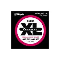 Набор струн для 4-струнной бас-гитары D`ADDARIO ECB81