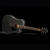 KEPMA D1CE Black Matt Гитара электроакустическая Dreadnought, цвет черный матовый