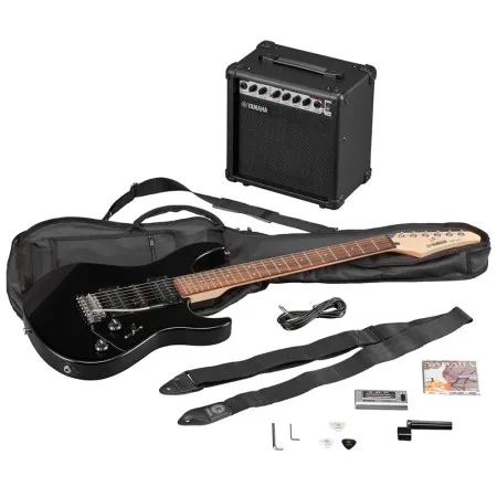 YAMAHA ERG121GPII BLACK Электрогитара в комплекте с комбоусилителем и аксессуарами 