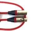 True magic TLC 1.5M/R Шнур микрофонный XLR (F) ⇔ XLR (M), 1.5 метра, красный