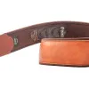 RightOn Straps Groove Smooth Woody Ремень для гитары, натуральная кожа, коричневый