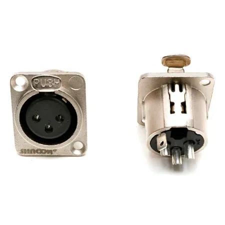 SHNOOR S3FDX Разъем XLR (female), панельный, 3-PIN