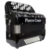 Pierre Cesar PCB5060 BKP Баян, 60 басов, 62 кнопки, 34 тона в правой руке, цвет черный перламутр