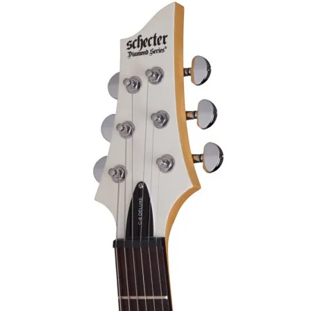 SCHECTER C-6 DELUXE SWHT Электрогитара, Stratocaster, цвет матовый белый