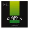 Olympia ABS-65 Набор струн для акустической бас-гитары, 80/20 Bronze, размер 40-95