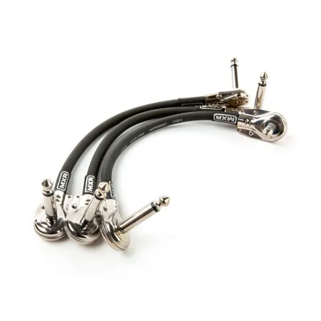 Dunlop 3PDCP06 MXR Набор из 3-х шнуров Jack 1/4"(угловой) ⇔ Jack 1/4"(угловой) длиной 15 см
