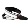 RightOn Straps Mojo Race B&W Ремень для гитары, экокожа, чёрный/белый