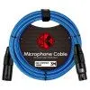 Kirlin MWC-270 3M BLA Шнур микрофонный XLR (female) ⇔ XLR (male), 3 метра, черный/синий