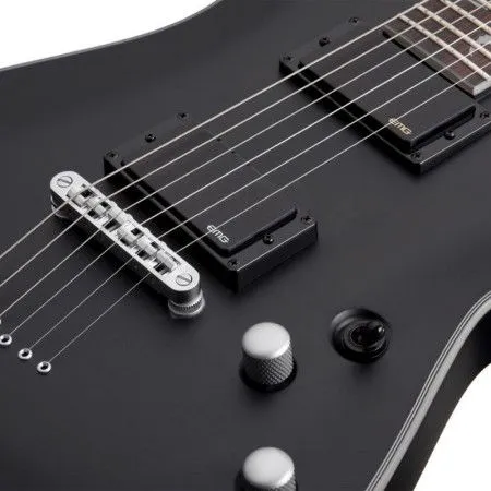 SCHECTER DAMIEN PLATINUM-6 SBK Электрогитара, 6 струн, HH, матовая чёрная
