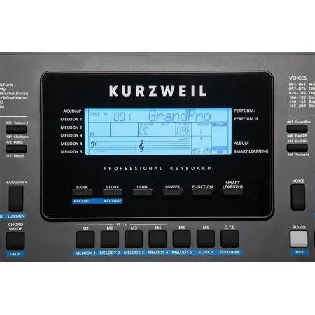 Kurzweil KP150 LB Синтезатор, 61 клавиша, полифония 128, цвет чёрный