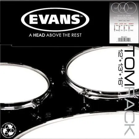 Набор пластиков Evans ETP-G14CLR-S G14 Clear Standard