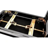 Rin HY-PJ018A-GLOSS-BLACK Банкетка, черный/черный, кожзам