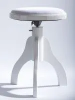 Fleet BH106-2-WH Стул круглый, регулировка по высоте, белый