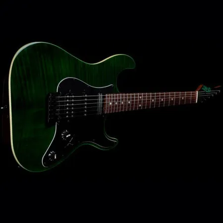JET JS-450 TGR R Электрогитара, Stratocaster, цвет зеленый прозрачный